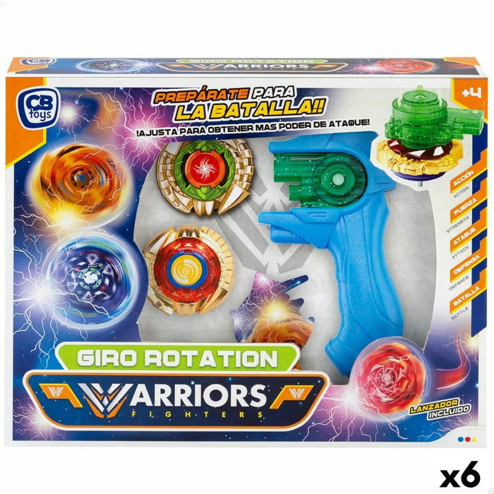 Set of spinning tops Colorbaby Warriors Fighters 6 Unități