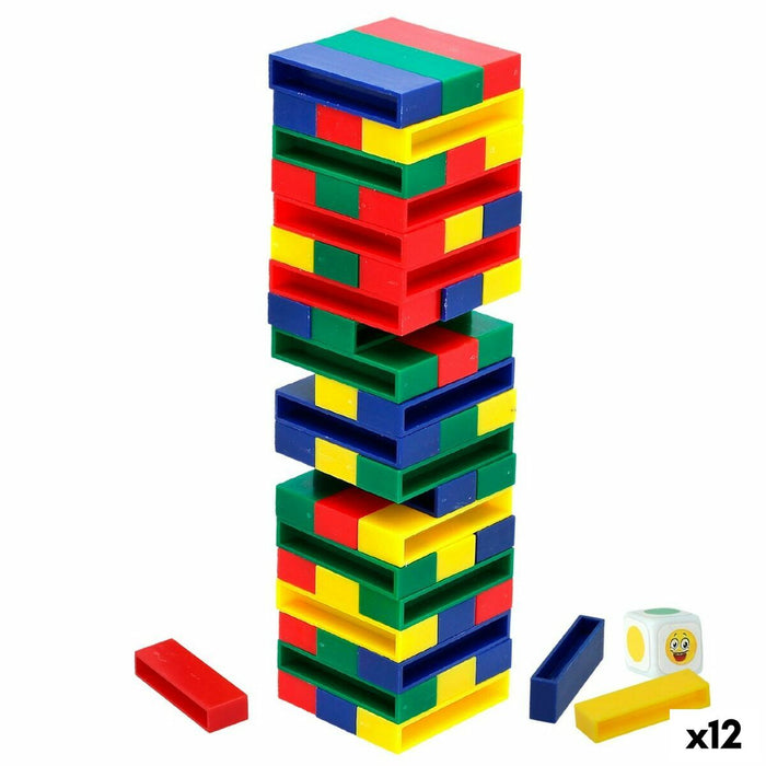 Plăci de Construcții Colorbaby 5 x 1 x 1,5 cm (12 Unități) (61 Piese)