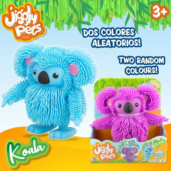 Jucărie de Pluș Eolo Jiggly Pets Koala 18 x 16 x 9,5 cm (4 Unități)