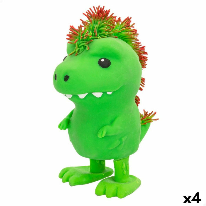 Jucărie de Pluș Eolo Jiggly Pets Dinozaur 10 x 20,5 x 15 cm (4 Unități)
