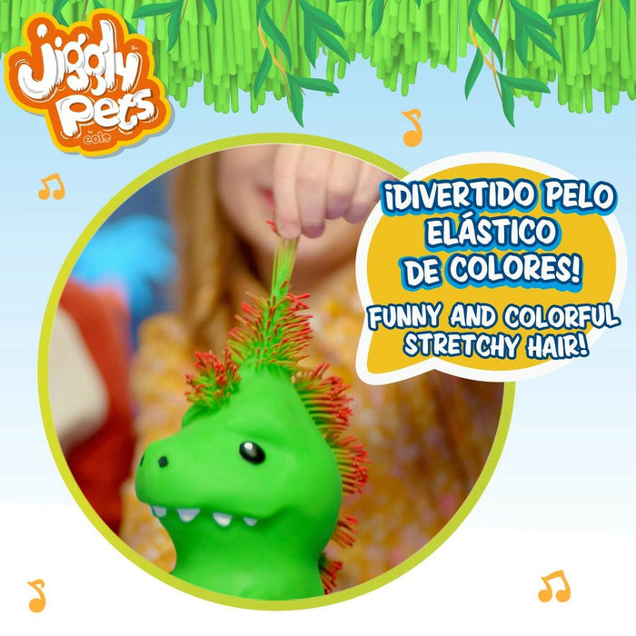 Jucărie de Pluș Eolo Jiggly Pets Dinozaur 10 x 20,5 x 15 cm (4 Unități)