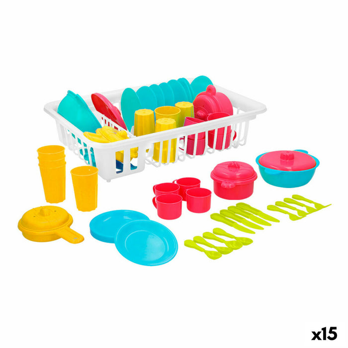 Set de Menaj pentru Copii Colorbaby Jucărie Drenor 35 Piese (15 Unități)