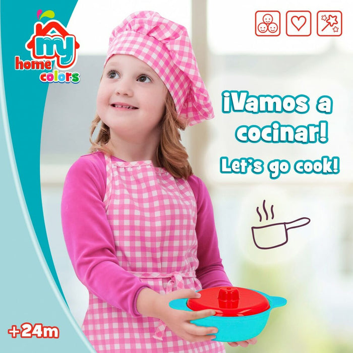 Set de Alimente de Jucărie Colorbaby Menaj și ustensile de bucătărie 31 Piese (6 Unități)