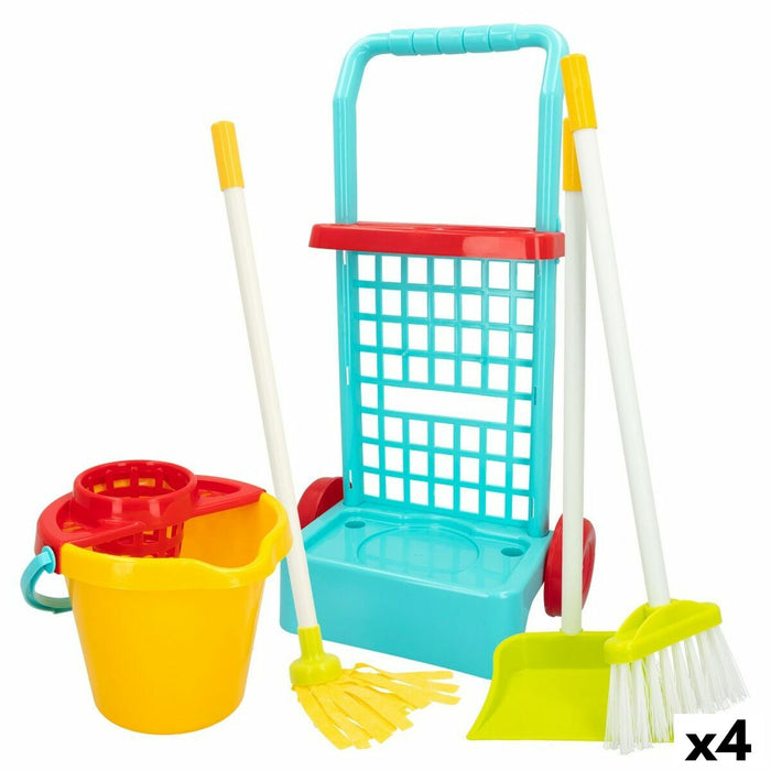 Coș de Curățare cu Accesorii Colorbaby My Home 30,5 x 55,5 x 19,5 cm (4 Unități)