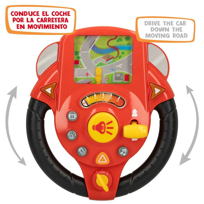 Jucărie muzicală Motor Town Lumină Sunet Roșu 25,5 x 12,5 x 29,5 cm (2 Unități)