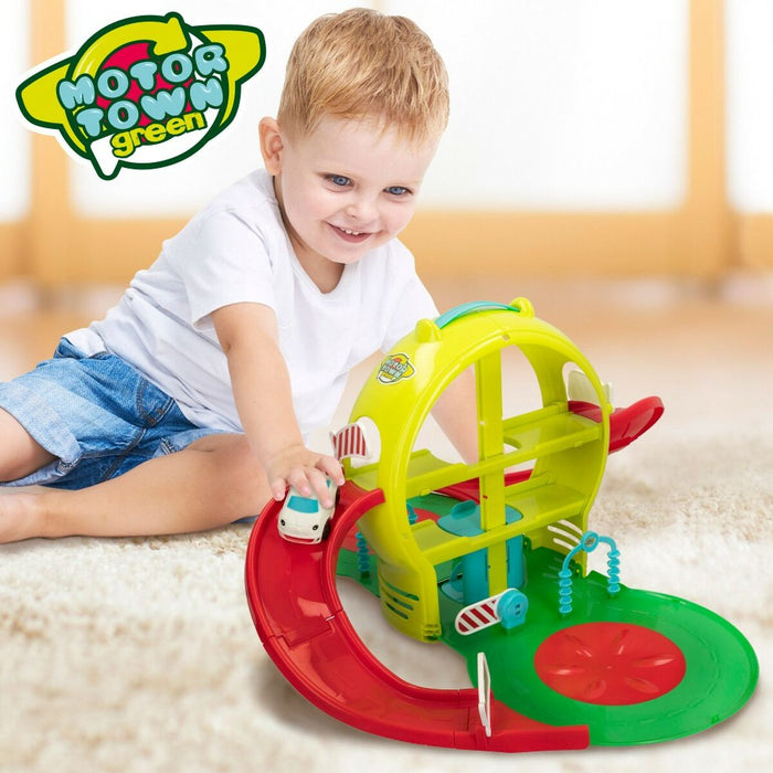 Garaj Portabil Motor Town 3 nivele Mașină Verde 61,5 x 33 x 68,5 cm (2 Unități)