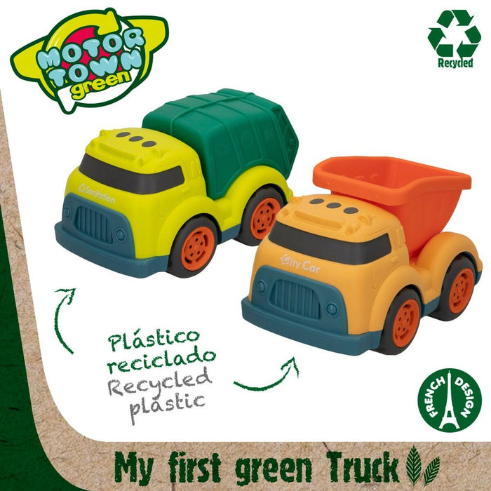 Set Vehicule de Lucrări Publice Motor Town 17,5 x 11 x 11 cm (4 Unități)