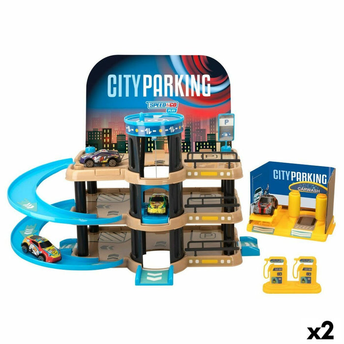 Garaj Parking cu Vehicule Speed & Go 3 nivele 40,5 x 32,5 x 26 cm (2 Unități)