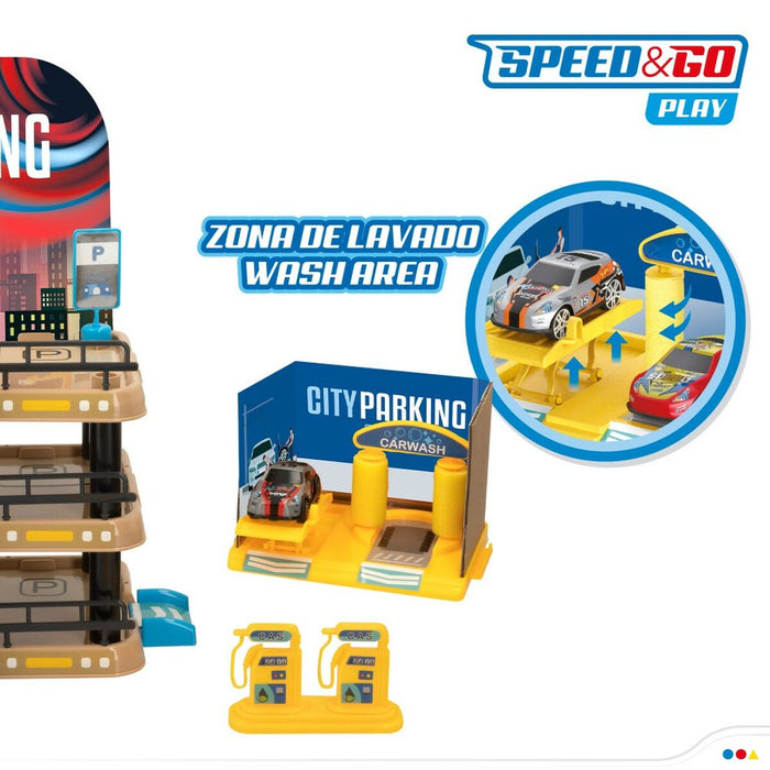 Garaj Parking cu Vehicule Speed & Go 3 nivele 40,5 x 32,5 x 26 cm (2 Unități)