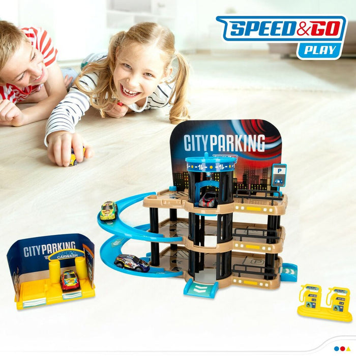 Garaj Parking cu Vehicule Speed & Go 3 nivele 40,5 x 32,5 x 26 cm (2 Unități)