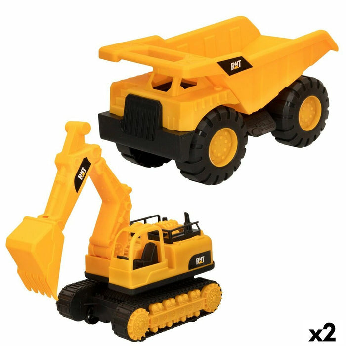 Vehicule de Construcție Speed & Go 13 x 27 x 19 cm (2 Unități)