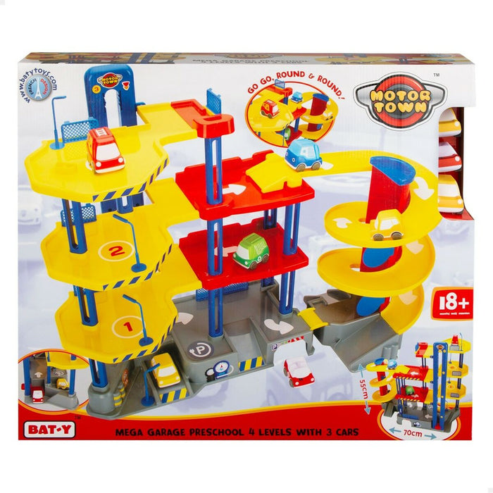 Garaj Parking cu Vehicule Motor Town 4 nivele 70 x 55 x 28 cm (2 Unități)