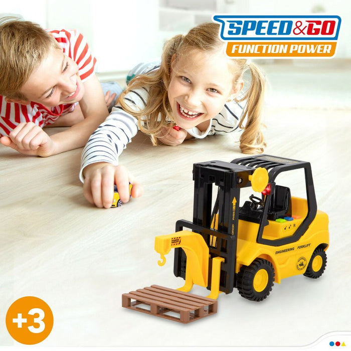 Tractor cu Fricțiune Speed & Go 1:16 Lumină Sunet 22,5 x 13 x 9,5 cm (6 Unități)