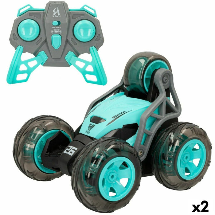 Mașină Radio Control Speed & Go Turquoise (2 Unități)