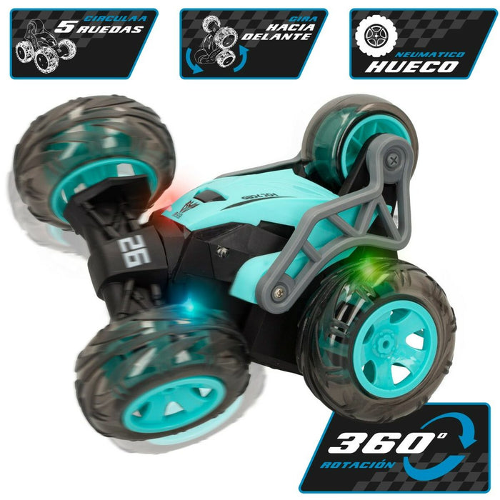 Mașină Radio Control Speed & Go Turquoise (2 Unități)