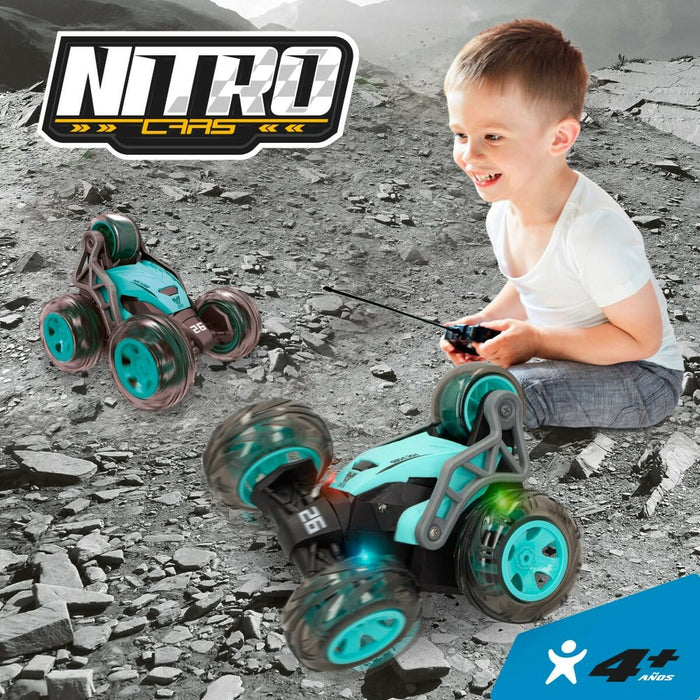 Mașină Radio Control Speed & Go Turquoise (2 Unități)