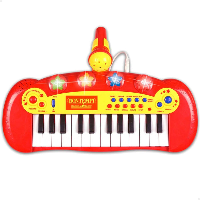 Pian Interactiv pentru Bebeluși Bontempi Infantil Microfon 33 x 13 x 19,5 cm (6 Unități)