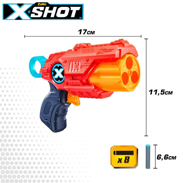 Pistol cu Săgeți Zuru X-Shot Excel MK3 17 x 12 x 4,5 cm 6 Unități