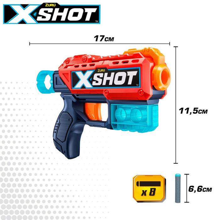 Pistol cu Săgeți Zuru X-Shot Excel Kickback 12 Unități 20 x 13 x 4 cm