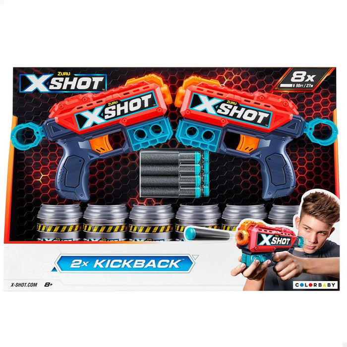 Pistol cu Săgeți Zuru KICKBACK 20 x 13 x 4 cm (6 Unități)