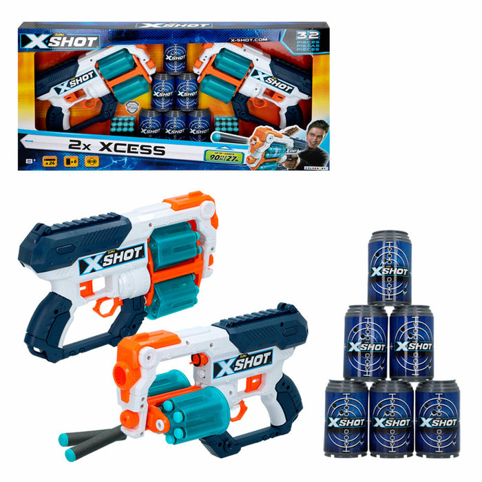 Set 2 Pistoale cu Săgeți Zuru XCESS 31 x 19 x 6 cm (2 Unități)