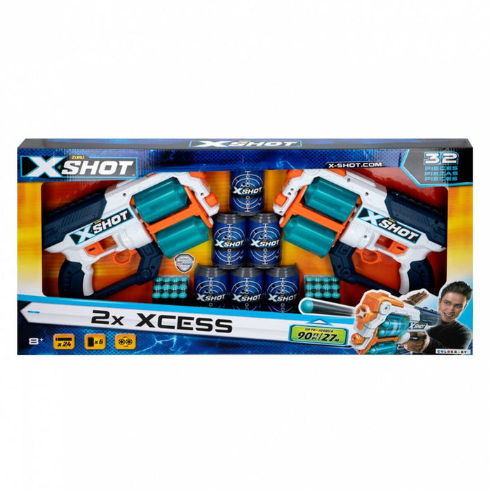 Set 2 Pistoale cu Săgeți Zuru XCESS 31 x 19 x 6 cm (2 Unități)