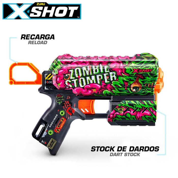 Pistol cu Săgeți Zuru X-Shot Flux 21,5 x 14 x 4 cm (12 Unități)