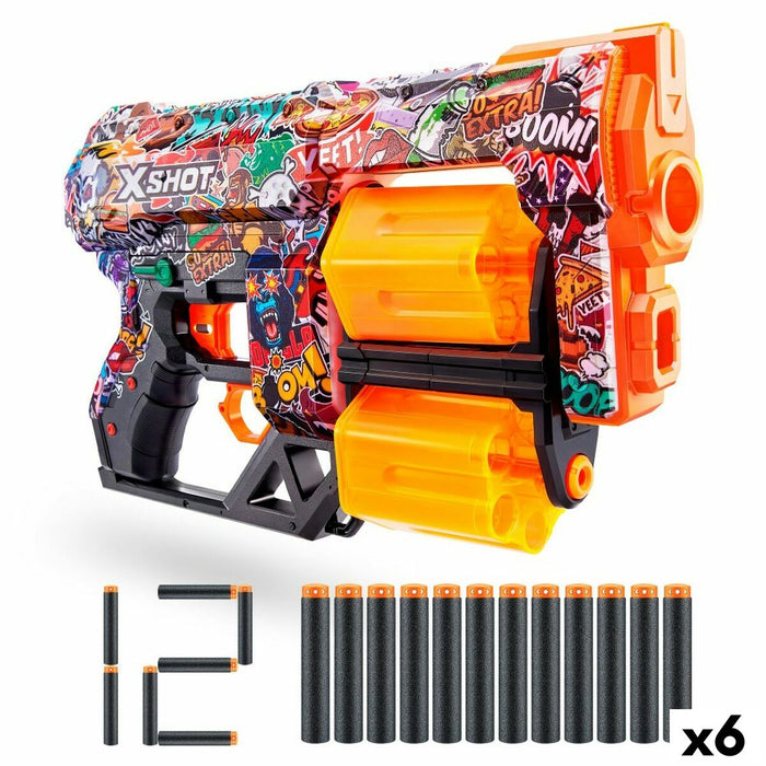 Pistol cu Săgeți Zuru X-Shot Dread 32 x 18,5 x 0,6 cm (6 Unități)