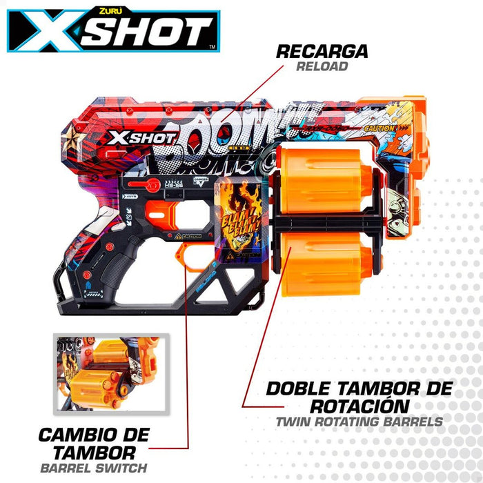 Pistol cu Săgeți Zuru X-Shot Dread 32 x 18,5 x 0,6 cm (6 Unități)