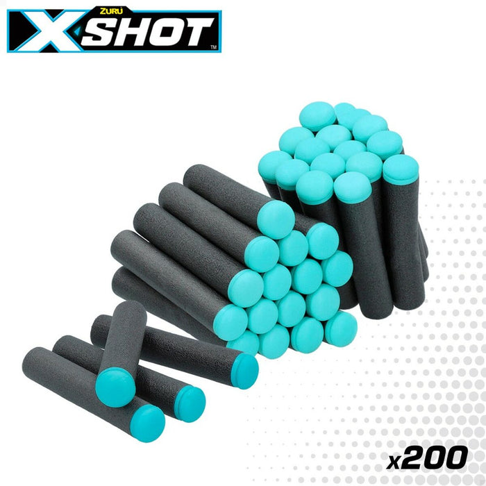 Darts Zuru X-Shot 200 Piese 7 x 1 x 1 cm (12 Unități)