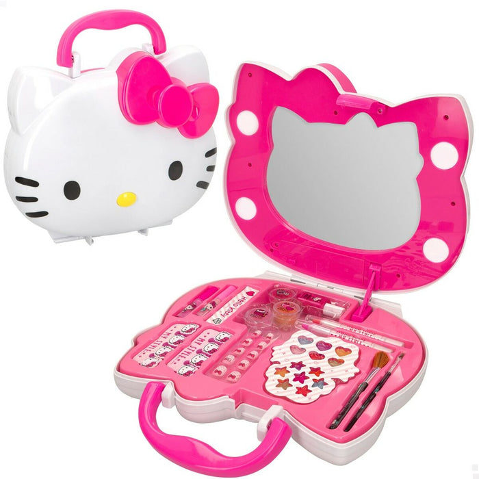 Set de Machiaj pentru Copii Hello Kitty Geantă 36 Piese (2 Unități)