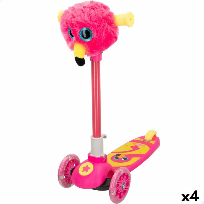 Trotinetă Scuter K3yriders Flamingo Roz 4 Unități