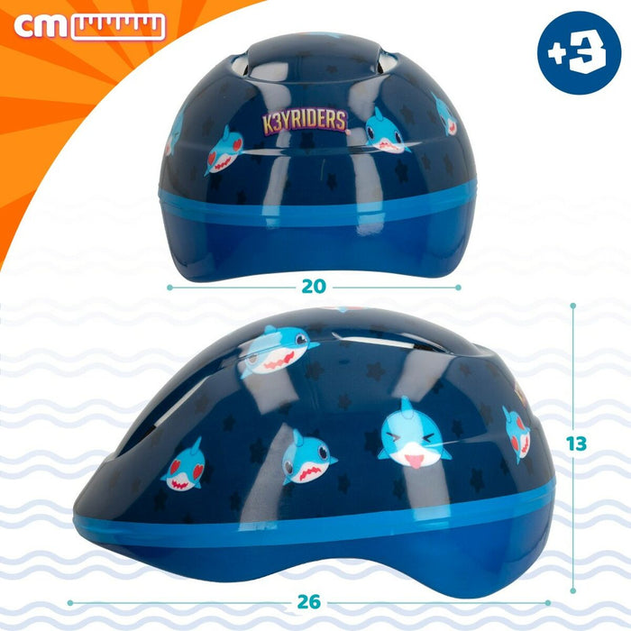 Cască pentru Copii K3yriders SHARKY 52-55 cm (4 Unități)