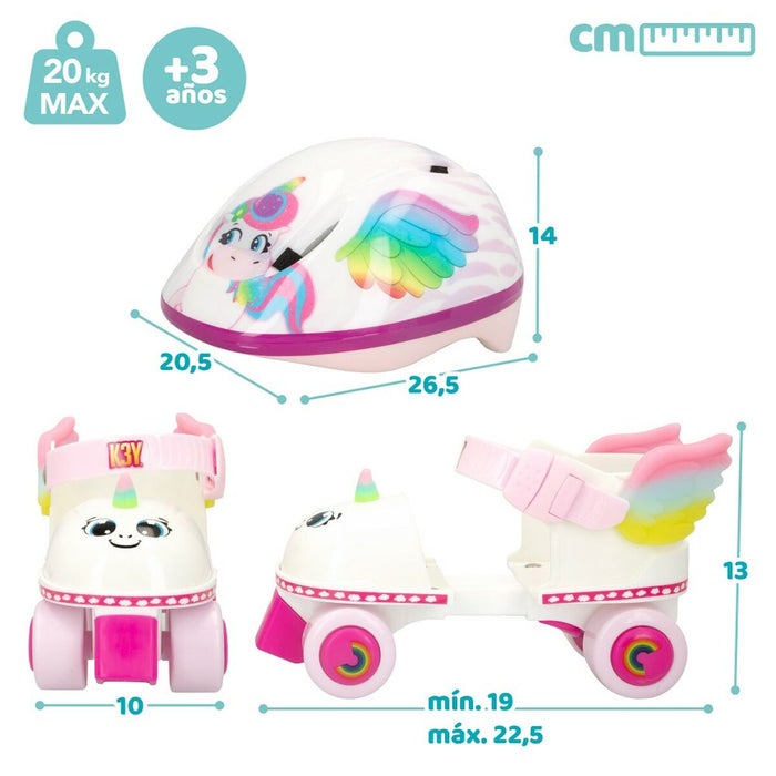 Patine cu Rotile K3yriders Unicorn Cască 24-30