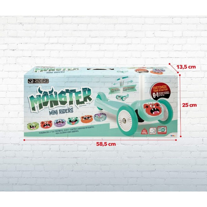 Trotinetă Scuter Colorbaby Monsters 2 Unități