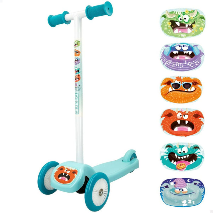 Trotinetă Scuter Colorbaby Monsters 2 Unități