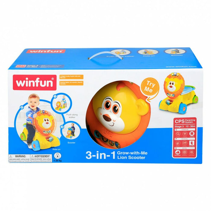 Mașină-Premergător Winfun Leu Lumină Sunet 57 x 42 x 26 cm (2 Unități)