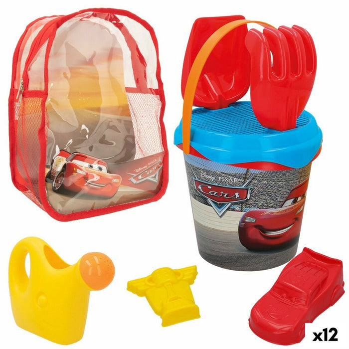 Set de jucării de plajă Cars polipropilenă (12 Unități)