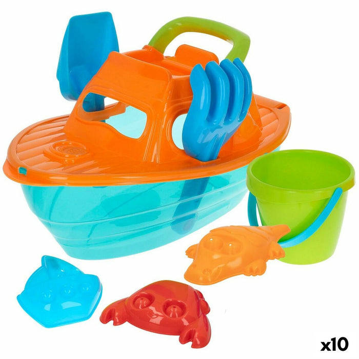 Set de jucării de plajă Colorbaby polipropilenă (10 Unități)