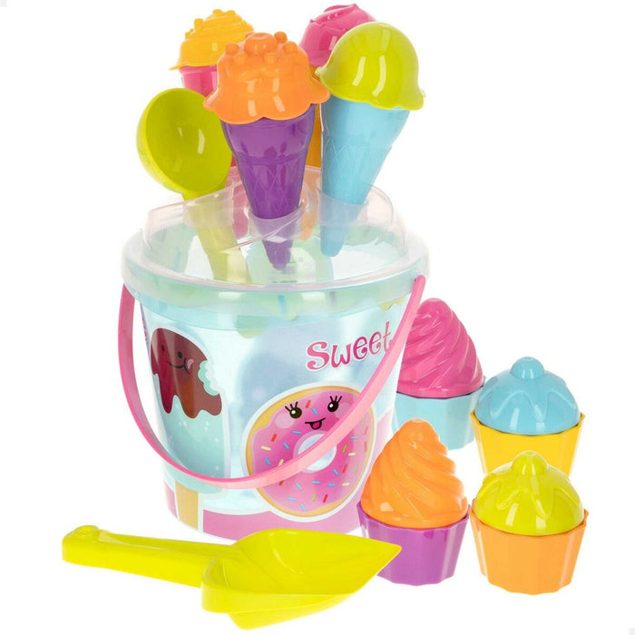 Set de jucării de plajă Colorbaby polipropilenă (15 Unități)