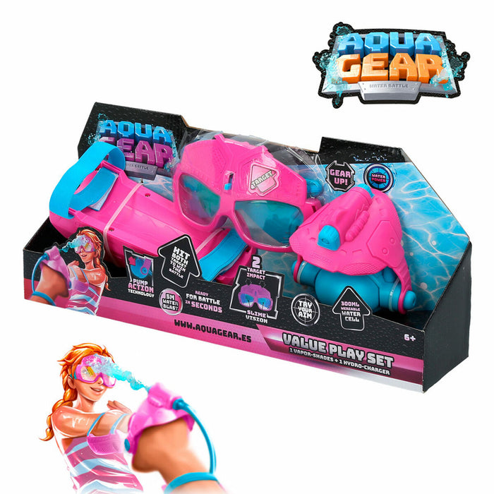 Pistol cu Apă Eolo AQUA GEAR Roz 250 ml 38 x 8 x 7,5 cm (6 Unități)
