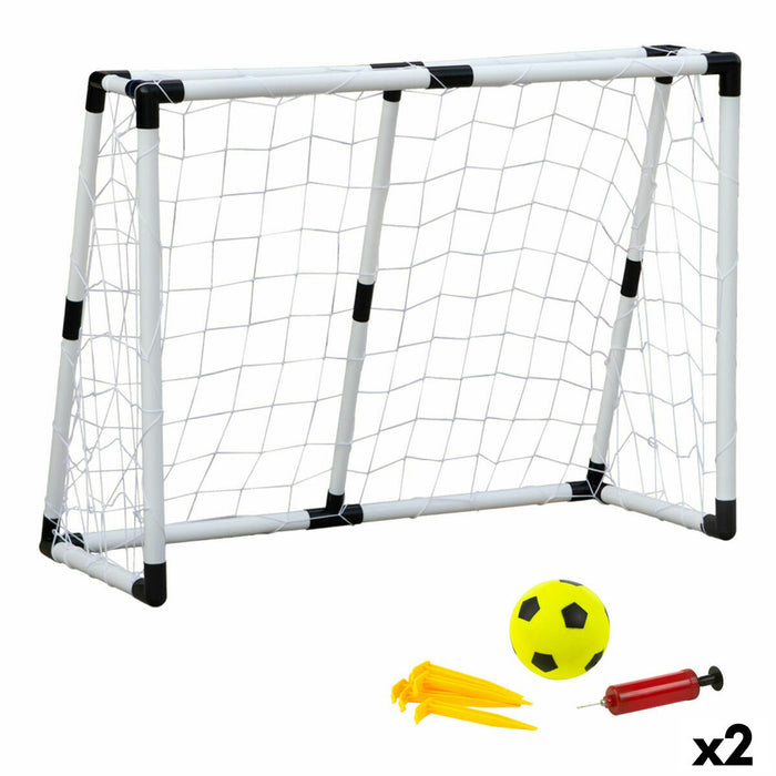 Poartă de Fotbal Colorbaby 131 x 101 x 59 cm (2 Unități)