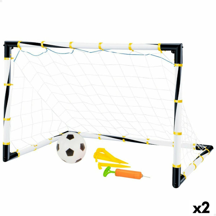 Poartă de Fotbal Colorbaby Pliabil 100 x 70 x 70 cm (2 Unități)