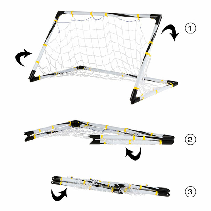 Poartă de Fotbal Colorbaby Pliabil 100 x 70 x 70 cm (2 Unități)