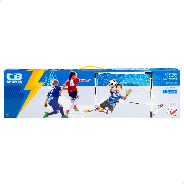 Poartă de Fotbal Colorbaby Pliabil 100 x 70 x 70 cm (2 Unități)