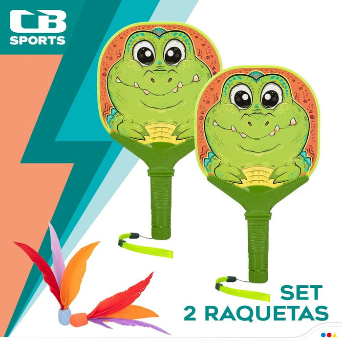 Palete de Plajă Colorbaby Crocodil 18,5 x 33 x 0,5 cm (6 Unități)