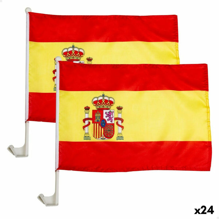 Car flag holder Colorbaby 45 x 30 cm Spania 2 Piese 24 Unități