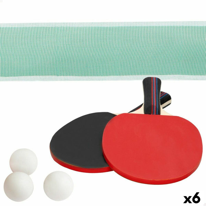 Set Ping Pong Aktive 15 x 25,5 x 1 cm (6 Unități)