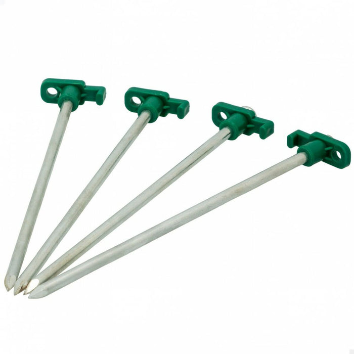 Cârlige pentru campare Aktive 25 cm 4 Piese Ø 8 mm (24 Unități)