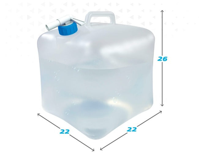 Sticlă de apă Aktive Polietilenă 10 L 22 x 26 x 22 cm (12 Unități)